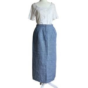 Talbots Blue Maxi Skirt